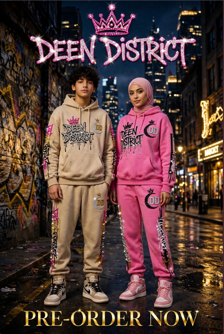 Deen District Pre-Order Now poster — Origin and Sister hoodie sets